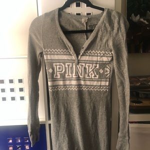 PINK Victoria secret onesie with snap buttons
